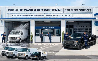 Car wash and reconditioning centers